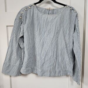 Striped Blue and White Madewell Shirt